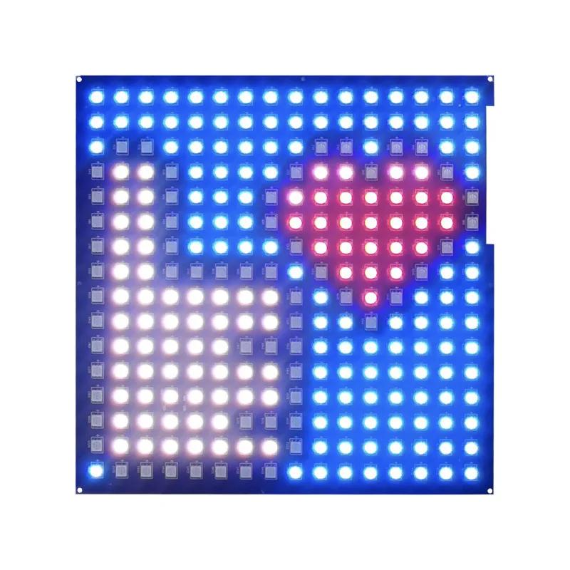 DIY ִϸ̼ ǥ ȭ, LED Ǯ ÷ ÷ ȭ,  α׷  賶 ȭ, 20x20cm, 16x16 ȼ